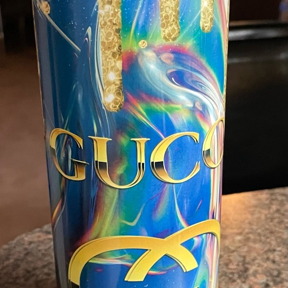 Designer 20 Oz Tumblers.  Stainless steel straw and straw cleaner included. - Picture 1 of 5